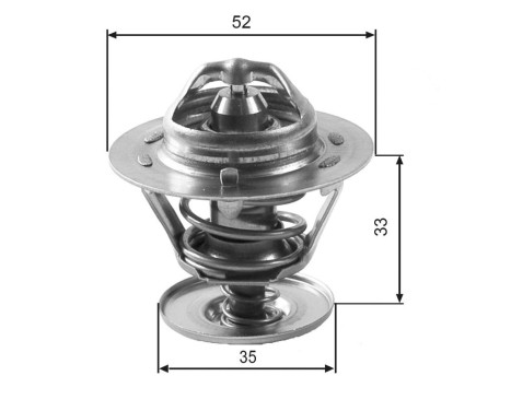 Thermostat, coolant TH12592G1 Gates, Image 2