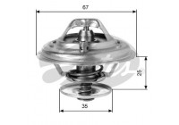 Thermostat, coolant TH14387G1 Gates