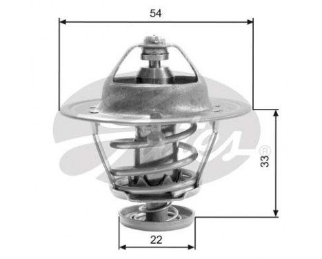 Thermostat, coolant TH22682G1 Gates