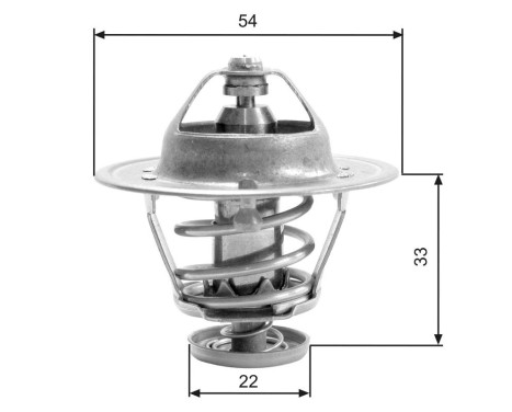 Thermostat, coolant TH22682G1 Gates, Image 2