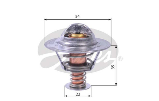 Thermostat, coolant TH22689G1 Gates