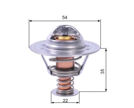 Thermostat, coolant TH22689G1 Gates, Image 2