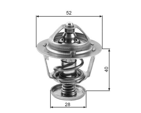 Thermostat, coolant TH24782G1 Gates, Image 2