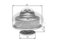 Thermostat, coolant TH27592G1 Gates