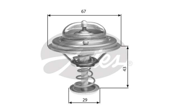 Thermostat, coolant TH27680G1 Gates