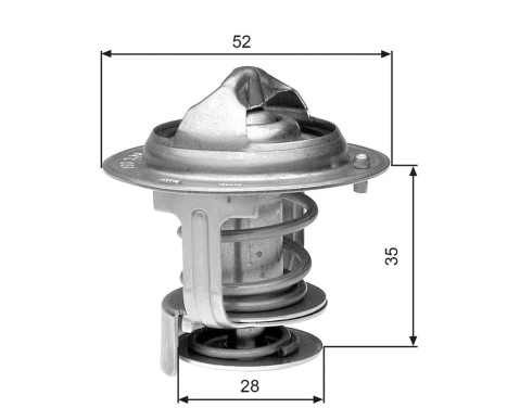 Thermostat, coolant TH29478G1 Gates, Image 2