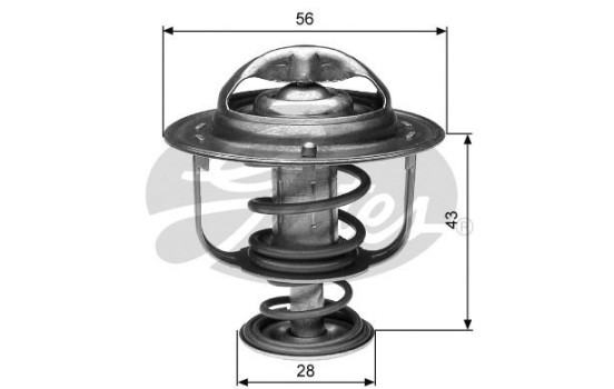 Thermostat, coolant TH31282G1 Gates