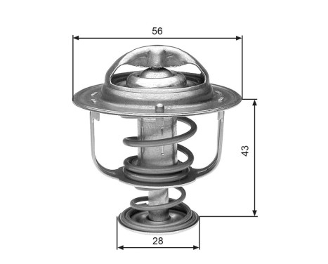 Thermostat, coolant TH31388G1 Gates, Image 2