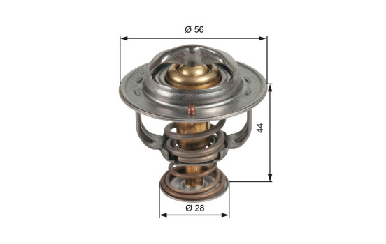 Thermostat, coolant TH48982G1 Gates