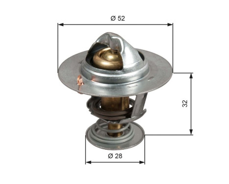 Thermostat, coolant TH50292G1 Gates