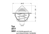 Thermostat, coolant