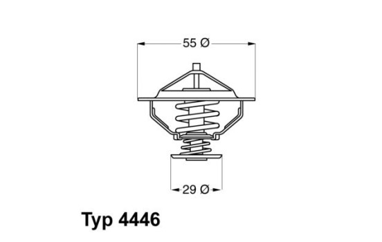 Thermostat, coolant