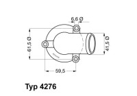 Thermostat, coolant