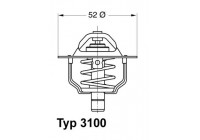 Thermostat, coolant