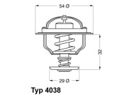 Thermostat, coolant