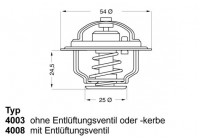 Thermostat, coolant