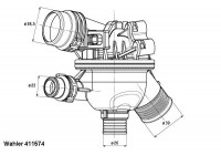 Thermostat, coolant