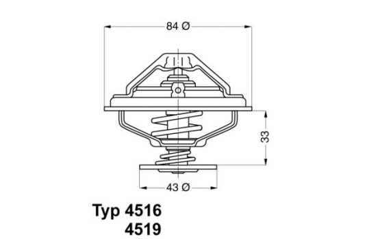 Thermostat, coolant