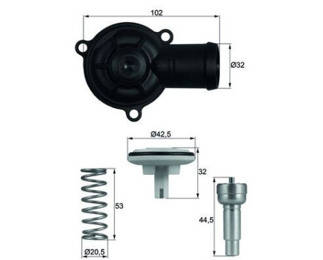 Thermostat, coolant