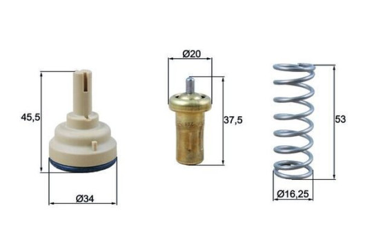 Thermostat, coolant
