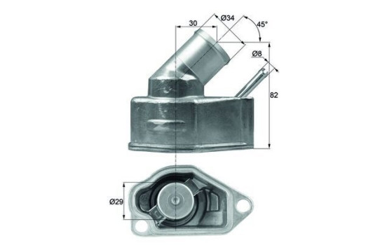 Thermostat, coolant