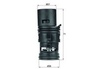 Thermostat, oil cooling