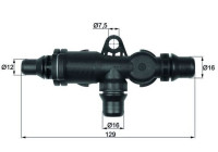 Thermostat, oil cooling