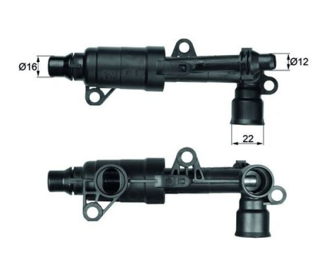 Thermostat, oil cooling