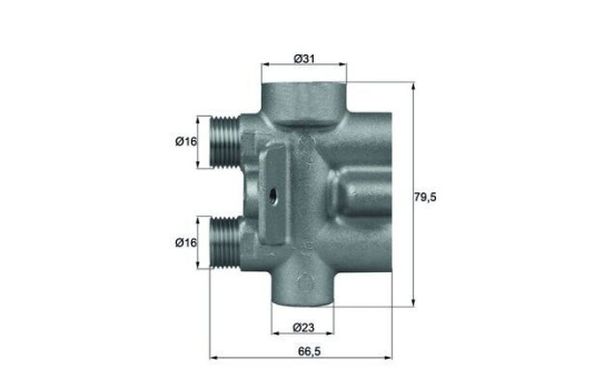 Thermostat, oil cooling