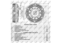 Clutch, radiator fan 49012 NRF