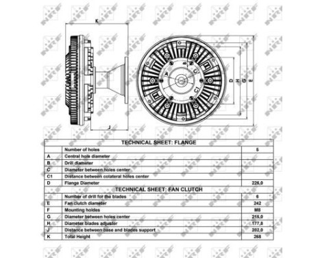 Clutch, radiator fan 49015 NRF, Image 5