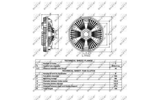 Clutch, radiator fan 49045 NRF, Image 4