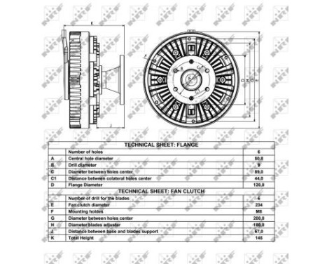 Clutch, radiator fan 49048 NRF, Image 4