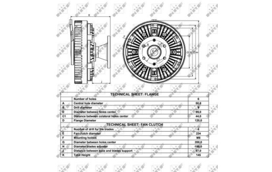 Clutch, radiator fan 49048 NRF, Image 4