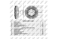 Clutch, radiator fan 49061 NRF