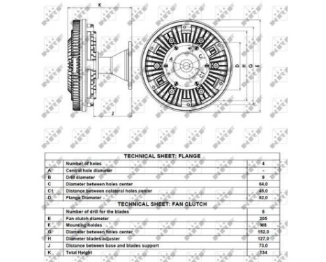 Clutch, radiator fan 49066 NRF, Image 5