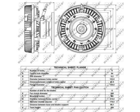 Clutch, radiator fan 49072 NRF, Image 4