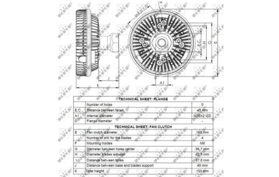 Clutch, radiator fan 49085 NRF, Image 4