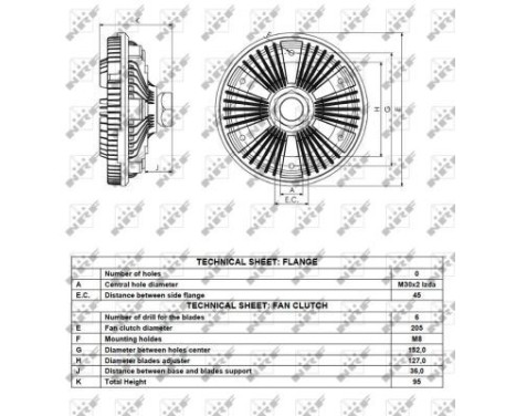 Clutch, radiator fan 49086 NRF, Image 4