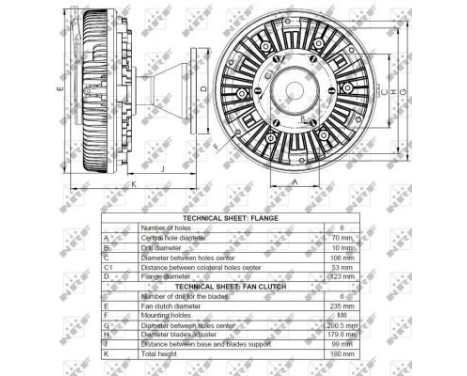 Clutch, radiator fan 49103 NRF, Image 4