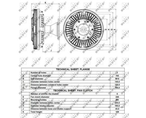 Clutch, radiator fan 49112 NRF, Image 5