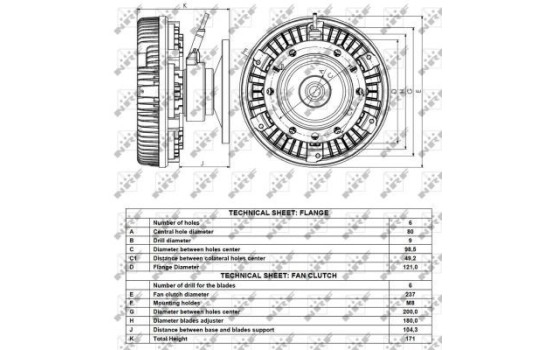 Clutch, radiator fan 49123 NRF, Image 4