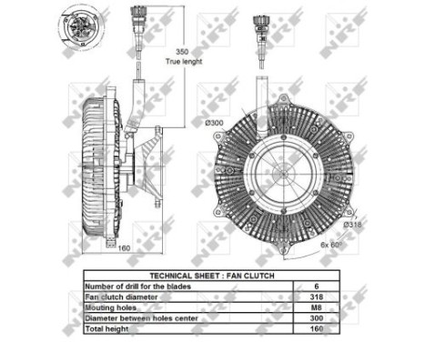 Clutch, radiator fan 49135 NRF, Image 4