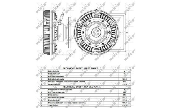 Clutch, radiator fan 49163 NRF, Image 5