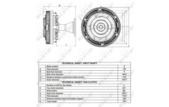 Clutch, radiator fan 49166 NRF, Image 6