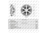 Clutch, radiator fan 49409 NRF
