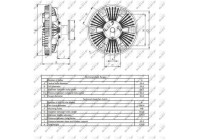 Clutch, radiator fan 49415 NRF
