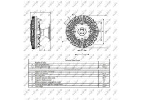 Clutch, radiator fan 49417 NRF