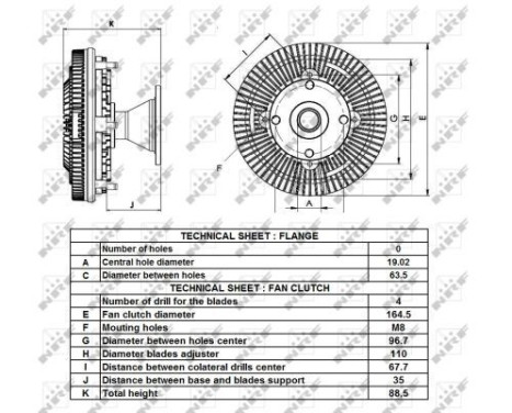 Clutch, radiator fan 49425 NRF, Image 4