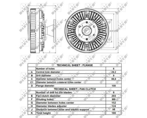 Clutch, radiator fan 49432 NRF, Image 5